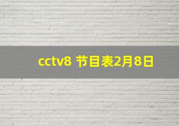 cctv8 节目表2月8日